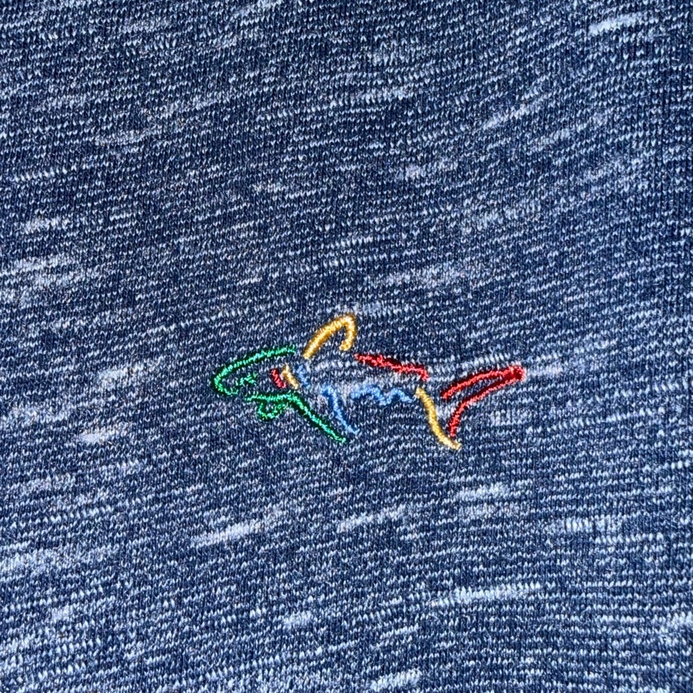 Greg Norman Collection Navy Heather Tee - Picture 3 of 4